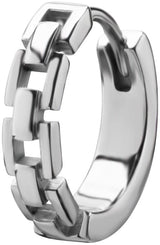 SS 316 HOOP EARRINGS (PAIR) 0,8x10mm - mod. 07