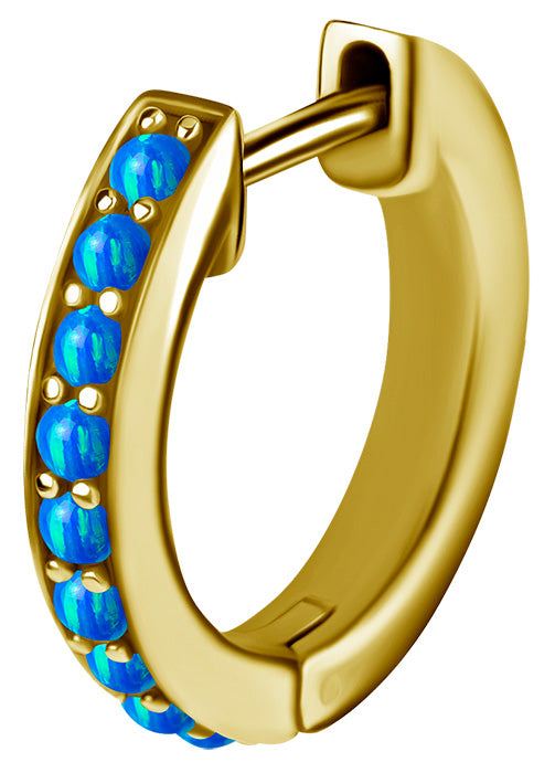 GD 316 OPAL EAR HOOPS SET 0,8x10mm (PAIR)
