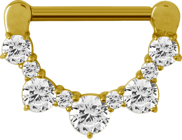 GD 316 JEWELLED NIPPLE CLICKER  WH