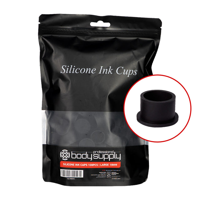 Cups encre en silicone BodySupply - 100 unités