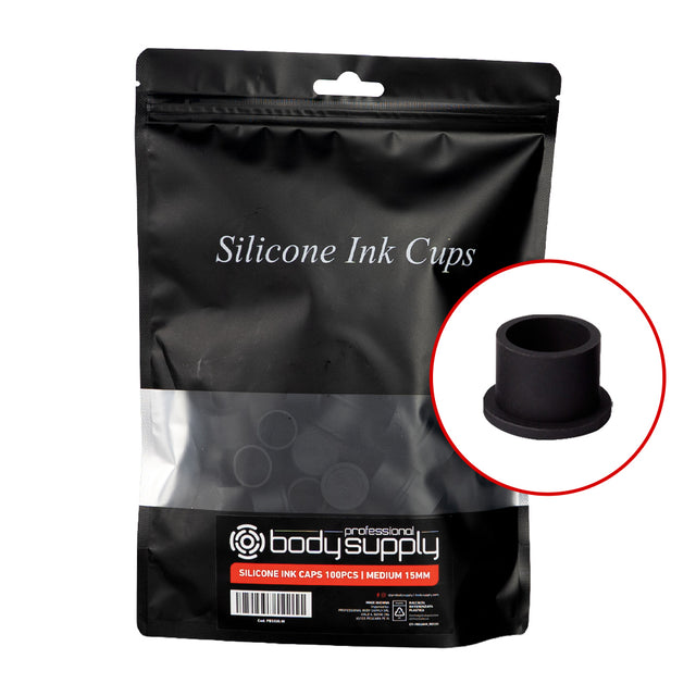 Cups encre en silicone BodySupply - 100 unités