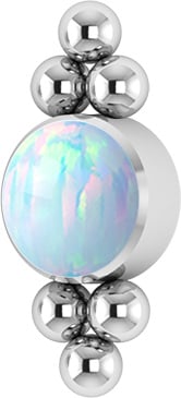 TT int CLUSTER HEAD W/OPAL 1,2mm WH 3mm