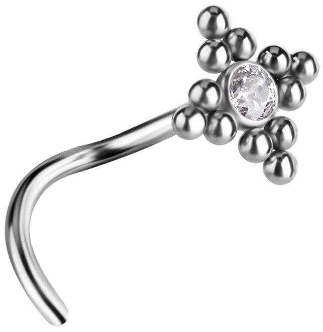 TT PREMIUM JEWEL NOSE STUDS, 0,8mm mod. 10 -WH