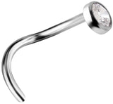 TT CURVED NOSE STUD ZIRCONIA LOW OPEN PROFILE