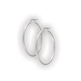 SS 316 ROUND HOOP EARRINGS (PAIR) 0,8mm