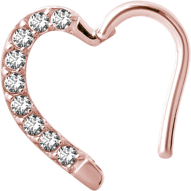 RG 316 JEWELLED HINGED HEART RING RIGHT