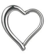 SS 316 HINGED HEART RING