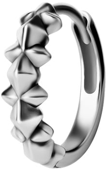 SS 316 HOOP EARRINGS (PAIR) 0,8x10mm - mod. 09