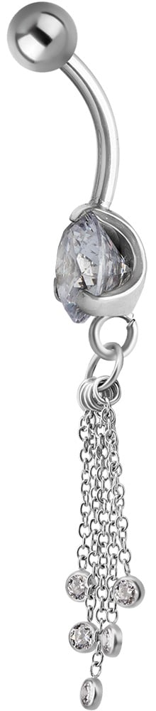 SS 316 JEWEL BANANA WITH DANGLES 1,6x10mm model 32 WH