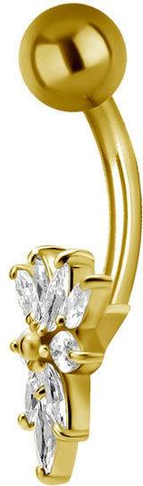 GD 316 JEWEL BANANA 1,6x10mm MARQUISE CLUSTER - WH