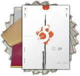 S8 Red 100pcs - Carta Ectografica da Stampante Termica Rossa - A4 (21,6 x 27,9cm)