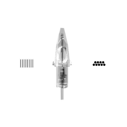 Transparent Craft Cartridge Cheyenne, 20pcs - 09 Magnum 0,35mm Long Taper