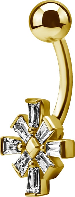 GD 316 JEWEL BANANA 1,6x10mm TAPPERED BAGUETTE - WH