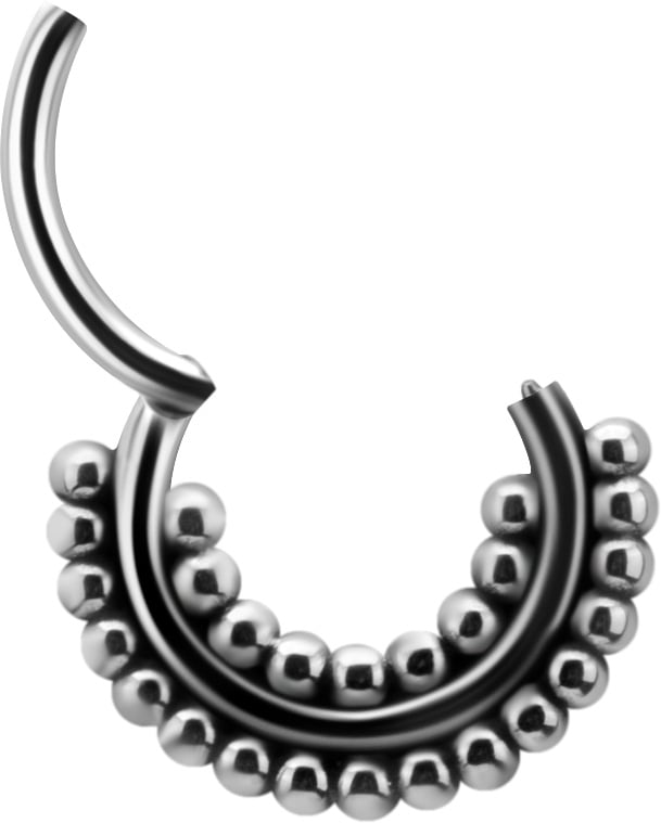 SS 316 HINGED TRIBAL CLICKER 1,2x7mm