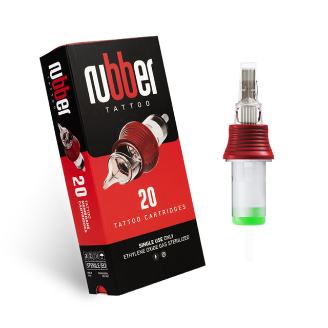 11MG BodySupply Rubber Tattoo Cartridges 20pcs - Long Taper