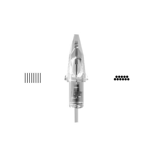 Transparent Craft Cartridge Cheyenne, 20pcs - 13 Magnum 0,35mm Long Taper
