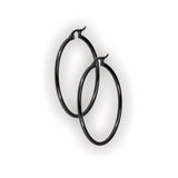 BK 316 ROUND HOOP EARRINGS (PAIR) 0,8mm 