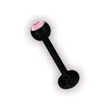 BK 316 JEWELLED LABRETS base 4mm