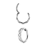 SS 316 HINGED CLICKER (CHAIN STYLE) 1,2x10mm