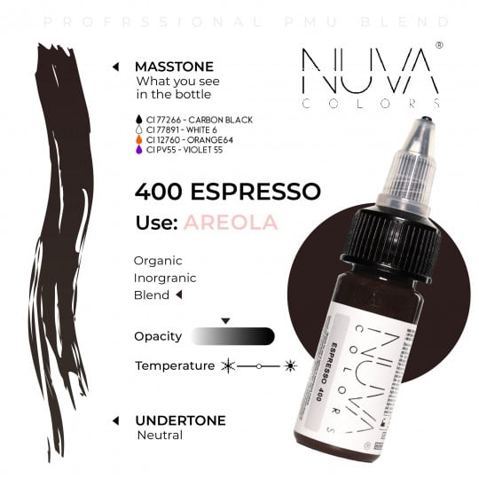 Nuva Colors PMU 15ml - 400 Espresso