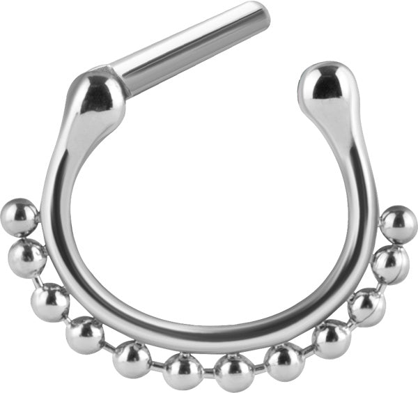 SS 316 SEPTUM CLICKERS SIDE BALL CHAIN