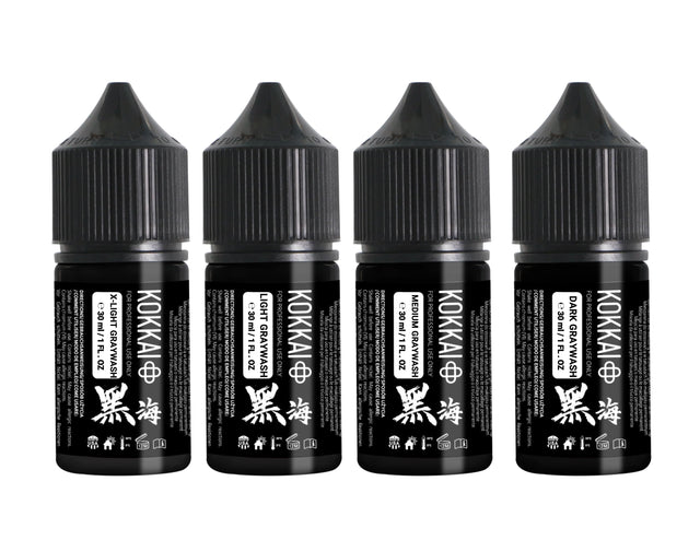 Kokkai Ink Reach 30ml - Greywash Set 4pz