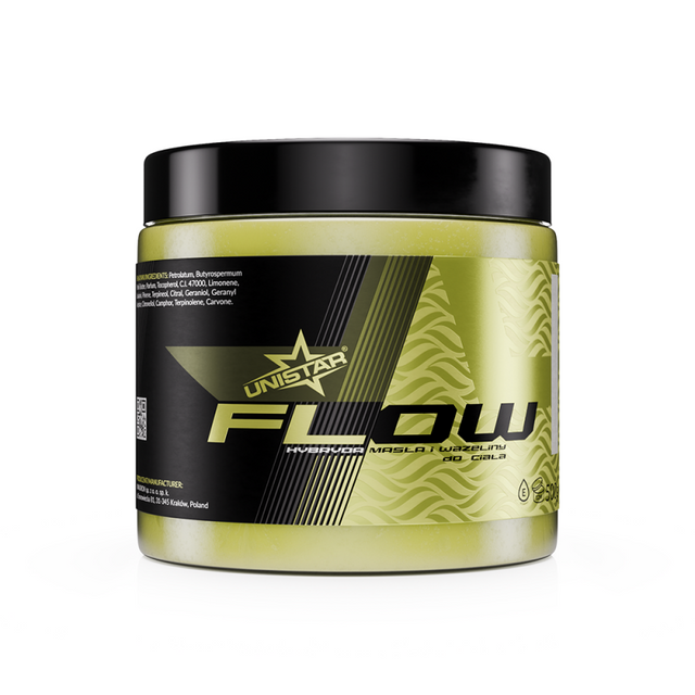 Unistar Flow – produit hybride alliant les propriétés du beurre et d'un agent glissant pour le tatouage (500 g)