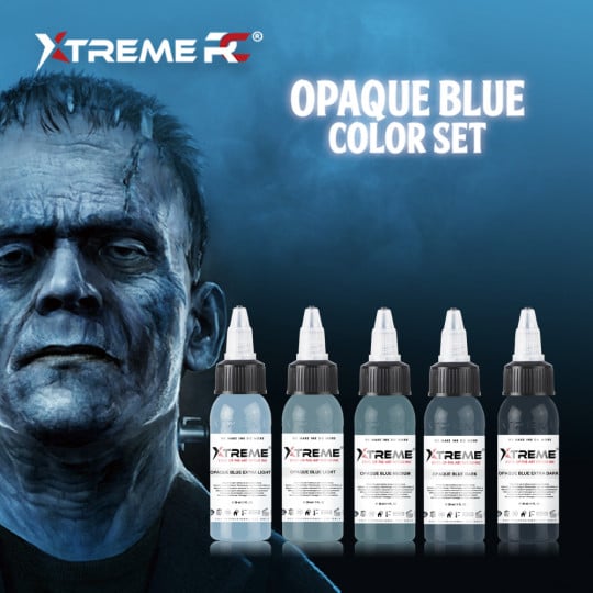 XTreme Ink 5x30ml - OPAQUE BLUE SET