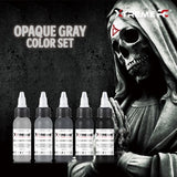 XTreme Ink 5x30ml - OPAQUE GRAY SET